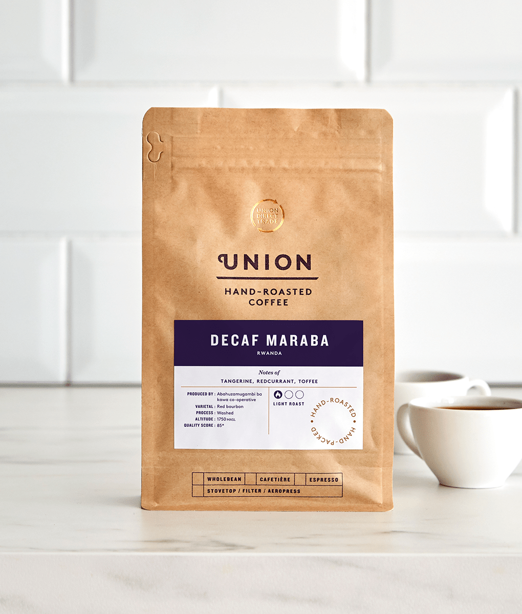 Decaf Maraba, Rwanda, Union Coffee Bag,Wholebean,Cafetiere,Filter,Espresso,200g,1kg