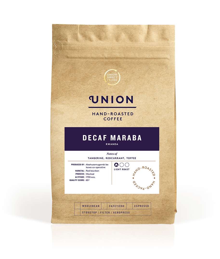 Decaf Maraba, Roast To Order Bag, Union Coffee, 200g / Wholebean, 200g / Cafetiere, 200g / Filter, 200g / Espresso, 1kg / Wholebean