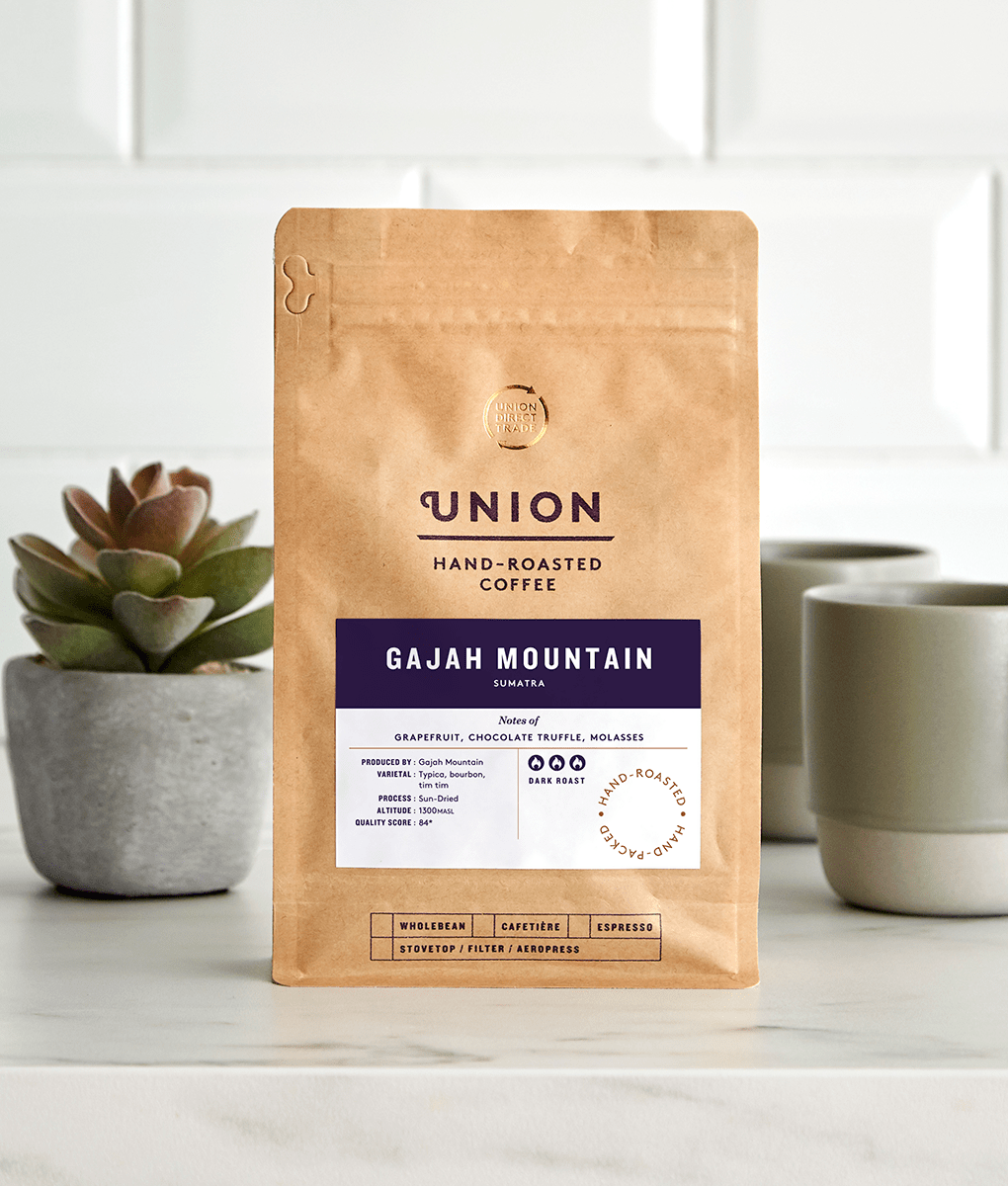 Gajah Mountain, Sumatra, Union Coffee Bag,Wholebean,Cafetiere,Filter,Espresso,200g,1kg