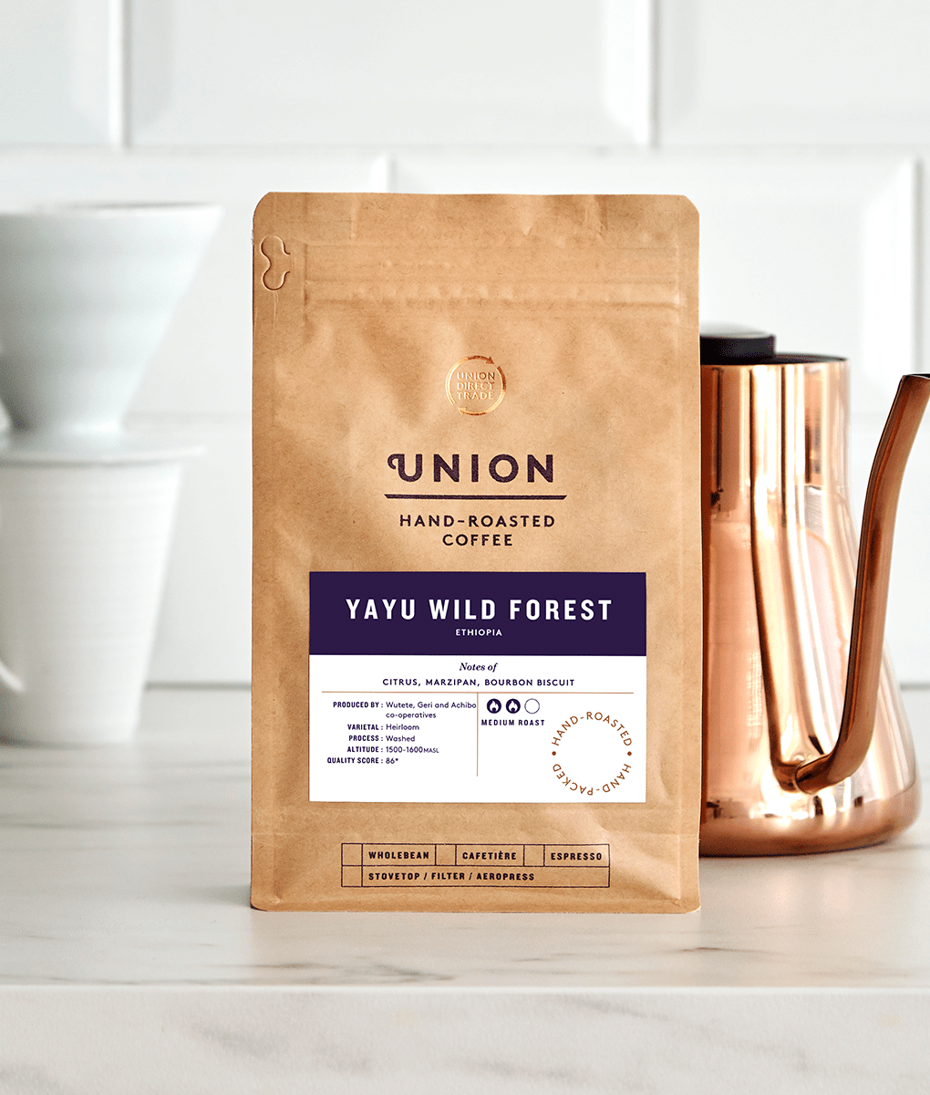 Yayu Wild Forest Ethiopia, Union Coffee Bag,Wholebean,Cafetiere,Filter,Espresso,200g,1kg