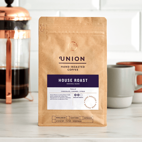 Image: House Roast, Cafetiere Blend, Union Coffee Bag,Wholebean,Cafetiere,Filter,Espresso,200g,1kg
