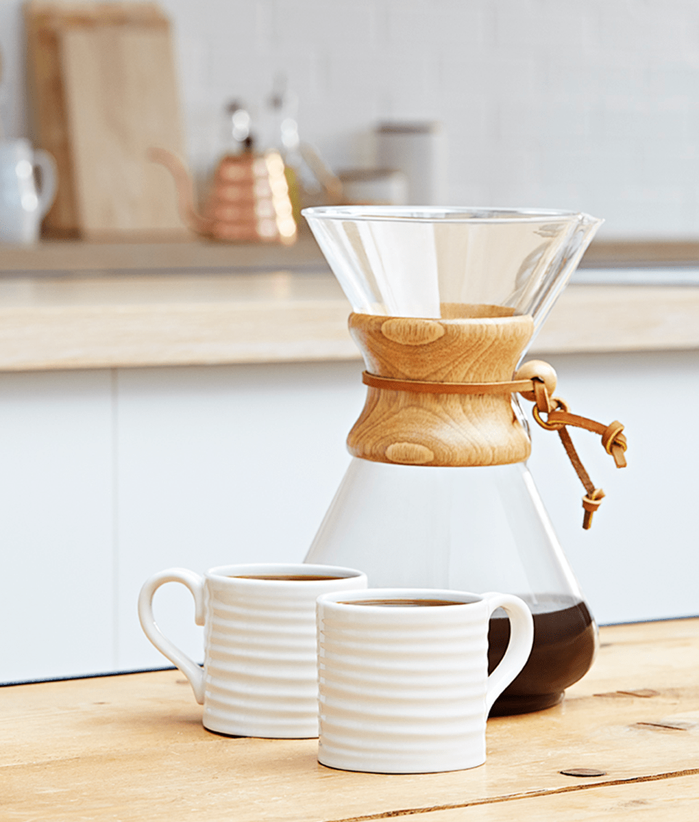 Chemex with Coffee Cups, Union Coffee